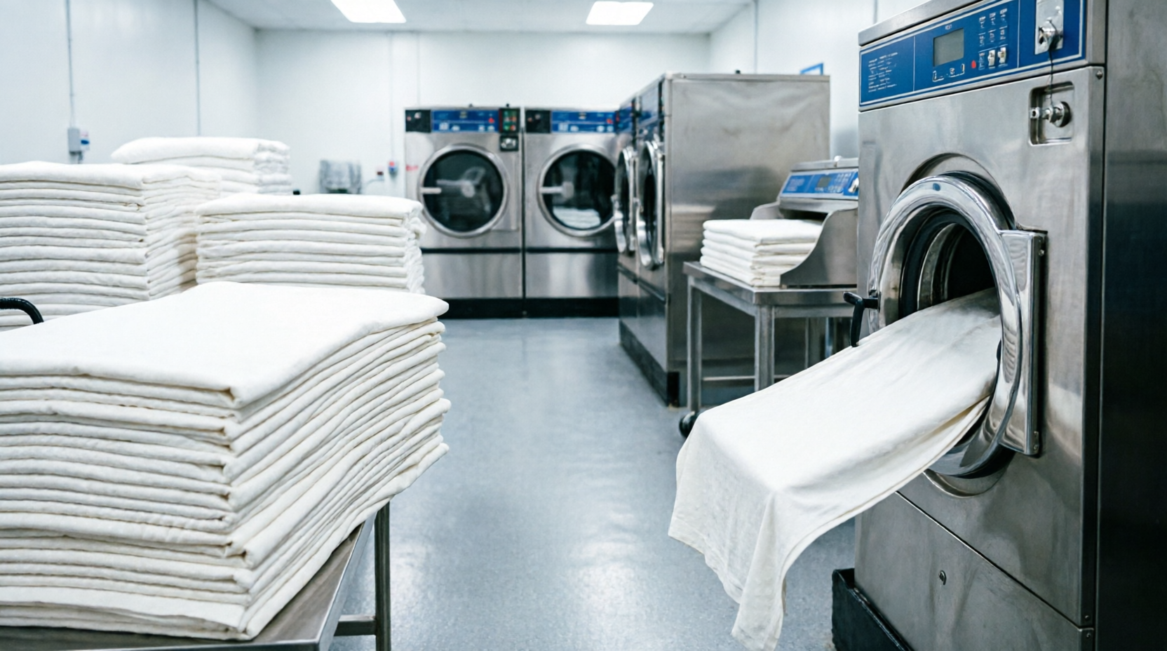 Corporate laundry services for hotels, cafes, and businesses